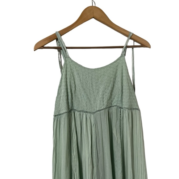 Anthropologie Lilko Green Wide Leg Jumpsuit Romper - Picture 4 of 9